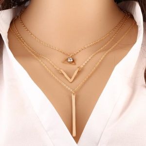 Triple Threat Statement Necklace Sold